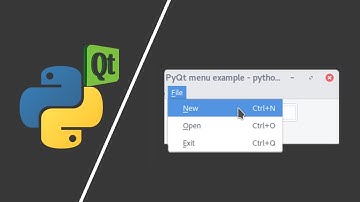 PyQt5 Tutorial 6 - Menubar and Statusbar