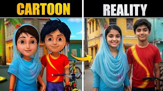 Shiva Cartoon All Characters In REAL LIFE 😱 | FILMI PRIME
