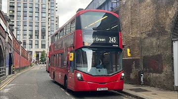 Full Route Visual | London Bus Route 243: Waterloo - Wood Green | Gemini 3 HV334 (LF67 EUA)