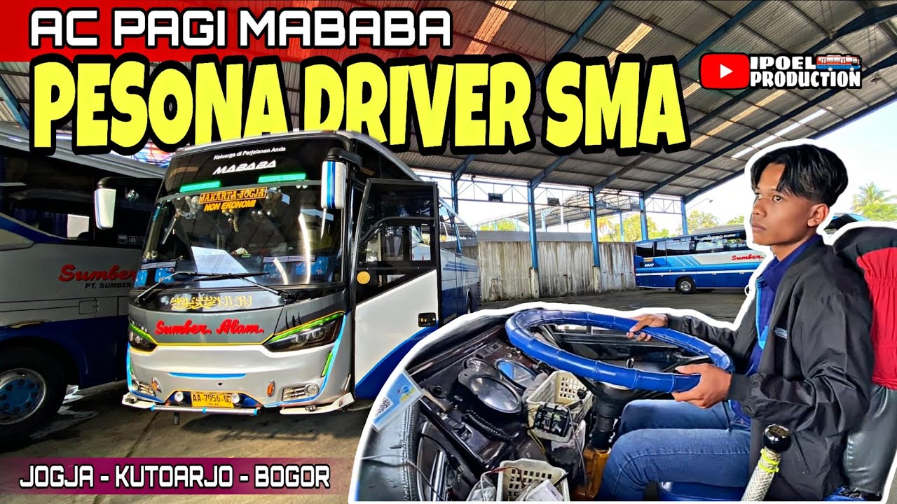 MENUJU BOGOR BARENG DRIVER PALING MUDA DI SUMBER ALAM‼️Trip Ac Pagi 56oc Mababa Jogja - Bogor