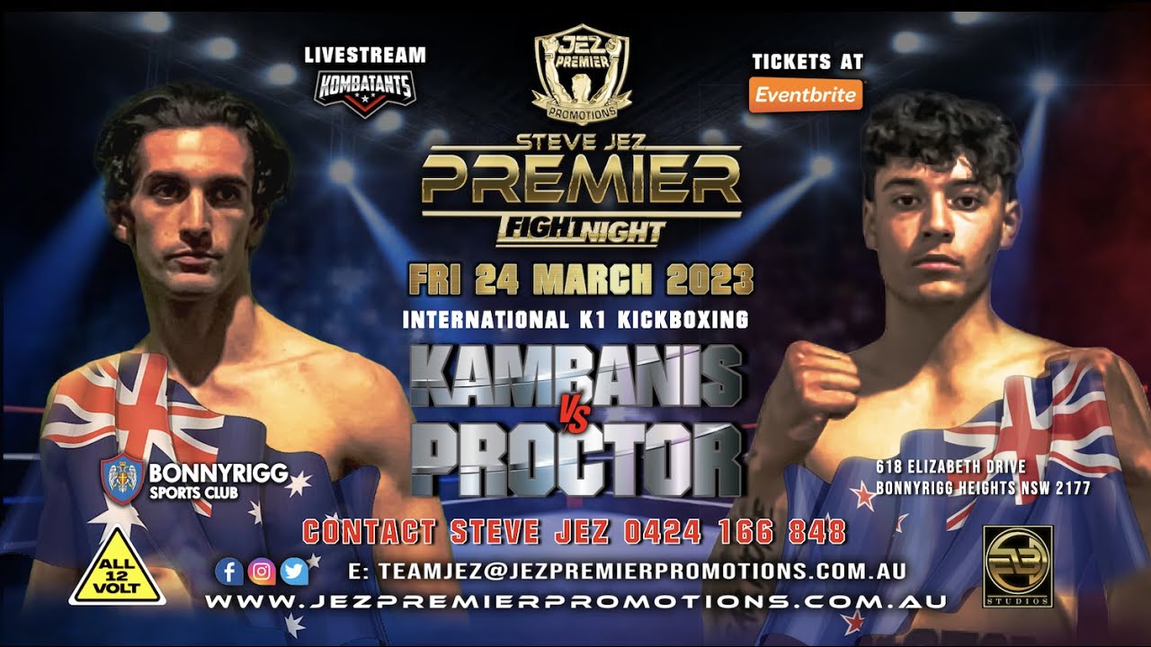 JEZ PREMIER PROMOTIONS FIGHT NIGHT 24 MARCH 2023 MUAY THAI, K1