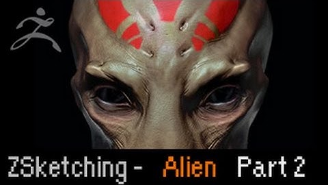 Zbrush Sketching: Alien Part 2