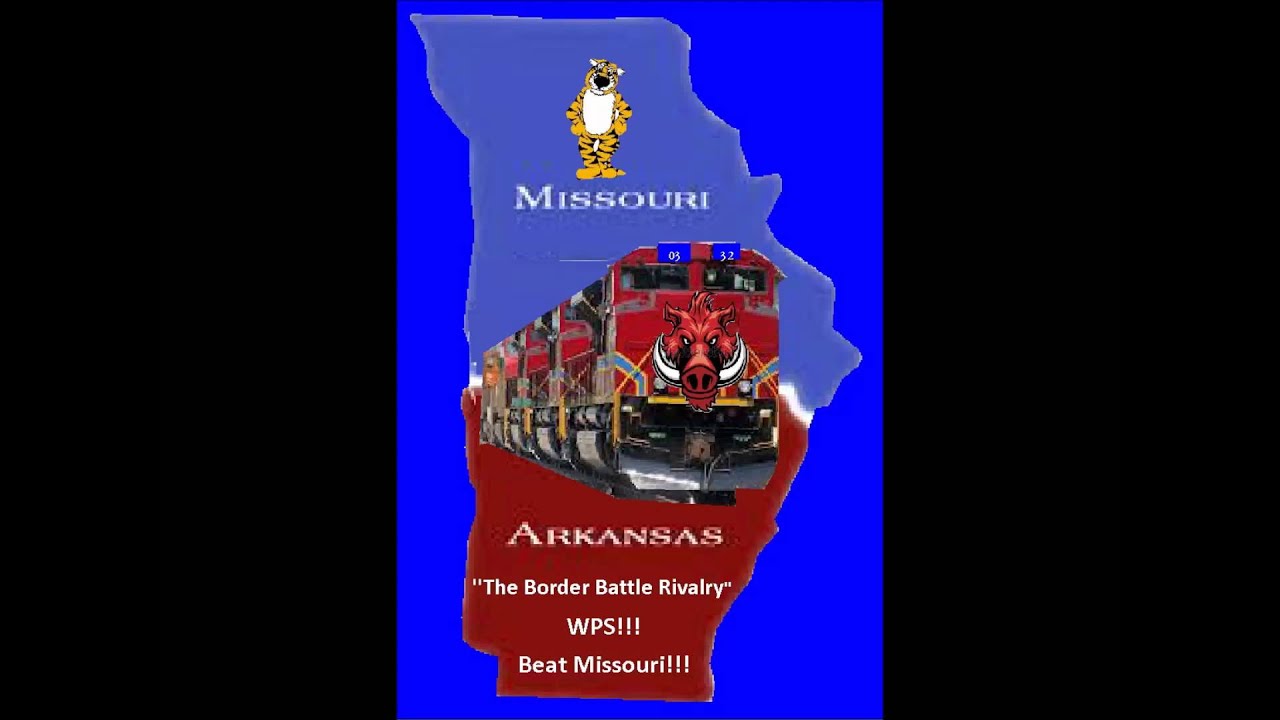 Arkansas Fight Song "The Battle Line Rivalry" Hogs vs Missouri YouTube