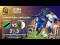 Tanzania Vs Algeria U 17 AFCON 2026 Quarter Finals Highlights 