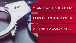 15 and 17-year-old arrested after bringing guns, knife to school
