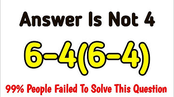 The Math Question That Breaks Everyone’s Brain | 99% People Failed Can You Pass It?