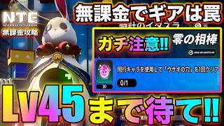 【NTE】無課金でウサギの穴が罠過ぎる‼ハンターレベル45まで待て‼【無課金おすすめ攻略】【Neverness to Everness】