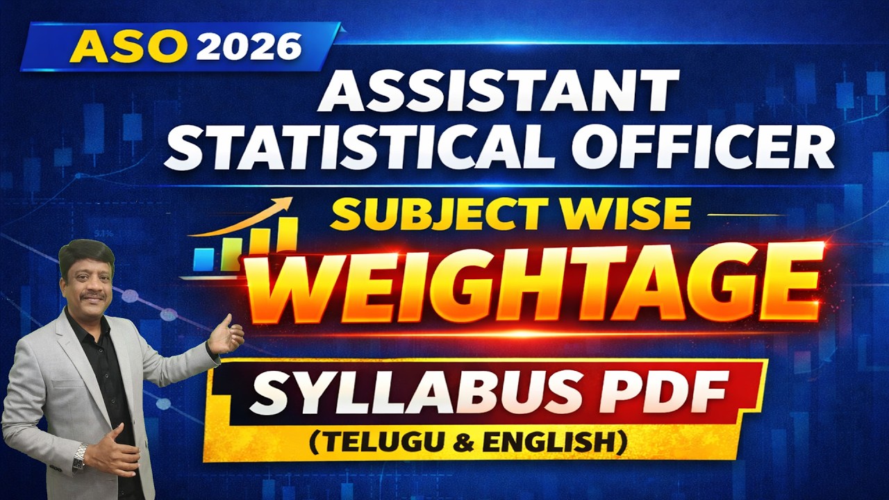 ASO SUBJECT WISE WEIGHTAGE | ASSISTANT STATISTICAL OFFICER | ONLINE ...