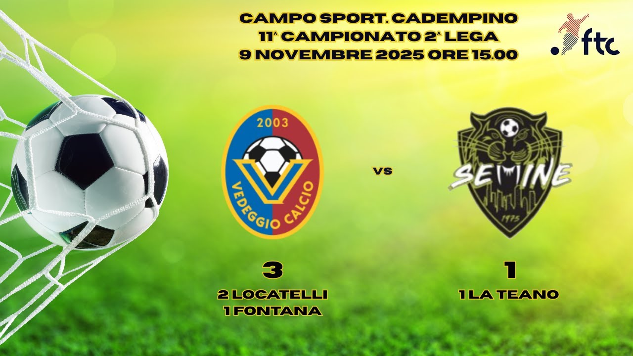 Highlights Vedeggio Calcio vs US Semine 3-1