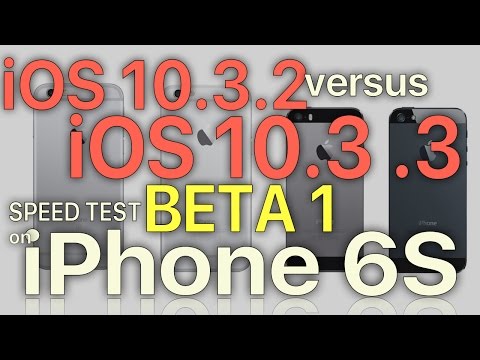 iPhone 6S : iOS 10.3.2 vs iOS 10.3.3 Beta 1 Speed Test (Build 14G5028a)