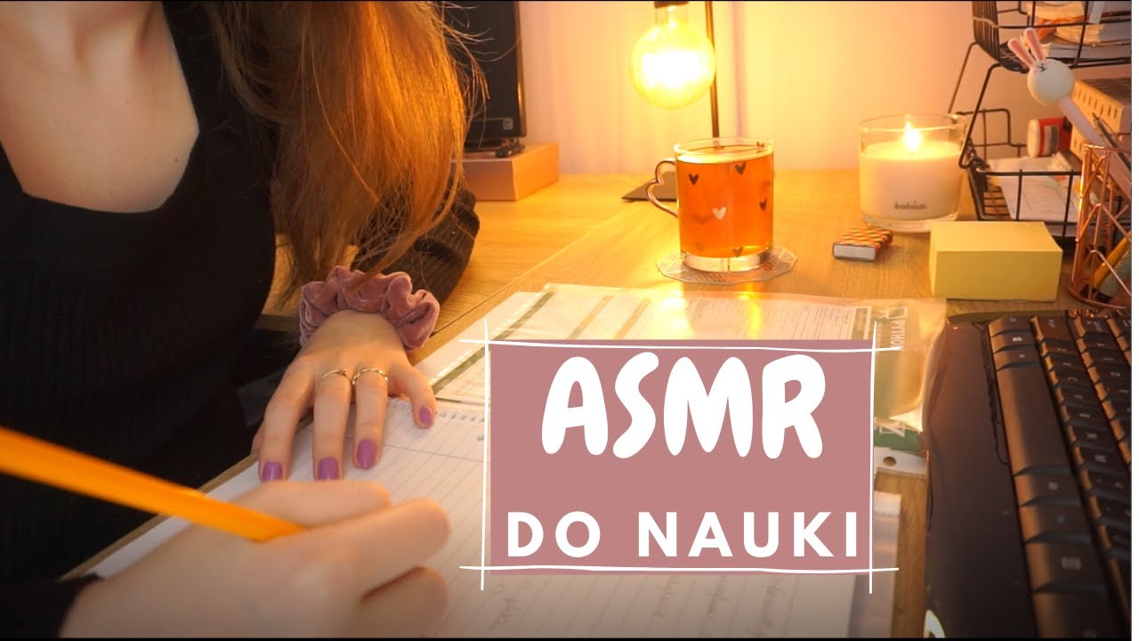 [ASMR do nauki] note taking with lots of crinkles and keyboard sounds | dźwięki klawiatury, folii