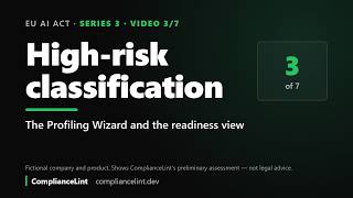 Information EU AI Act high-risk classification of a recruiting AI: the Profiling Wizard | ComplianceLint 3/7 Update