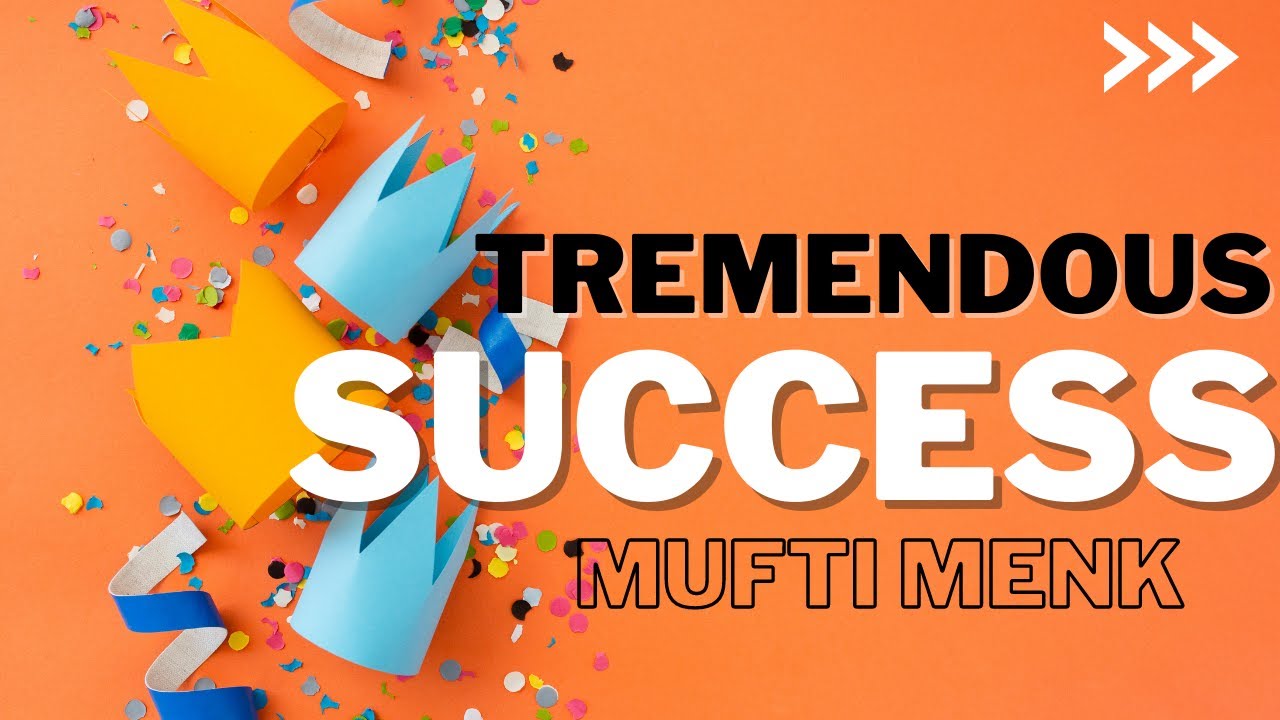 TREMENDOUS SUCCESS??|Mufti Menk|motivational speak