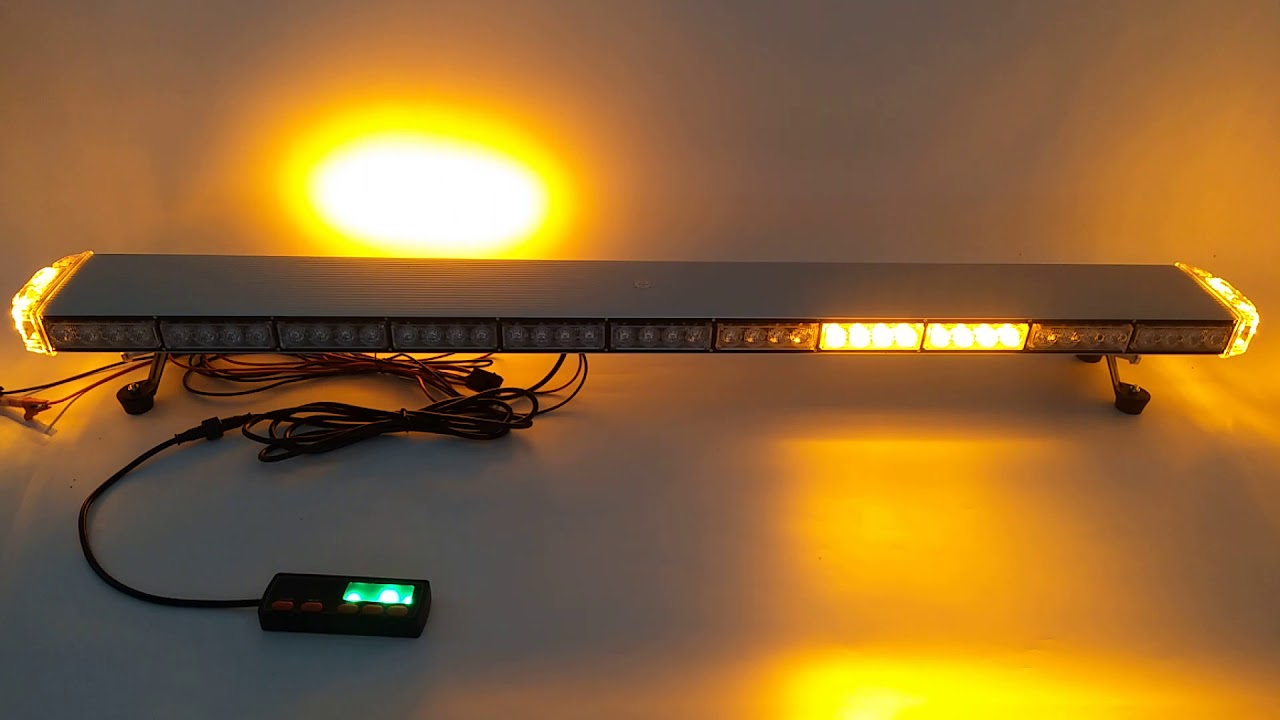 50" 94W LED Emergency Beacon Warn Strobe Roof Top Light Bar YouTube