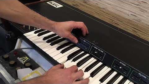 70’s ARP Omni analog Synthesizer demo