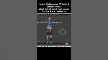 How to Rig Humanoid 3D Avatar | Blender Tutorial | Rigging | Skin Weight #rigging #blender #human