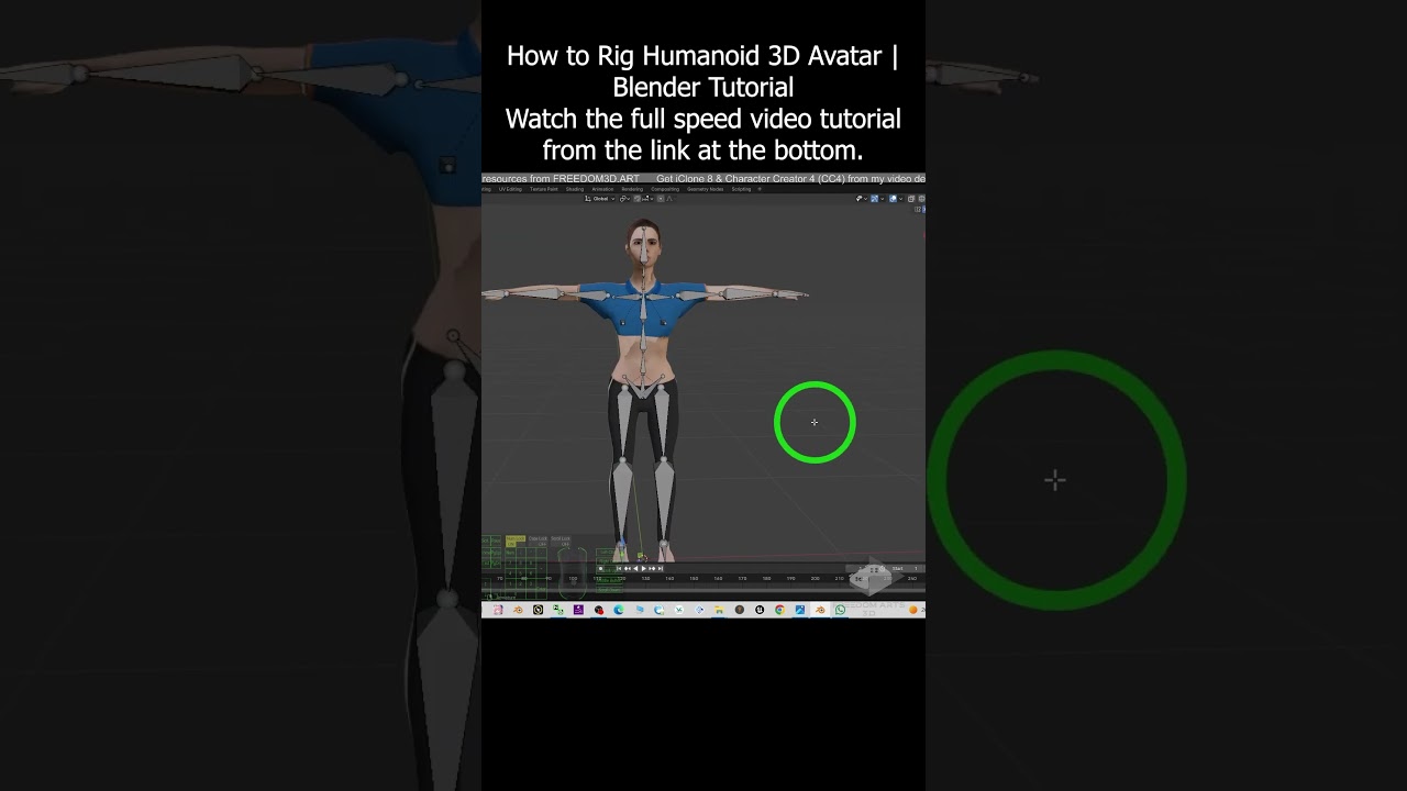 How to Rig Humanoid 3D Avatar | Blender Tutorial | Rigging | Skin Weight 