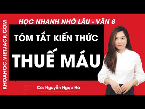 Video Tóm tắt kiến thức Thuế máu - Ngữ văn 8 - Học nhanh nhớ... - youtube
