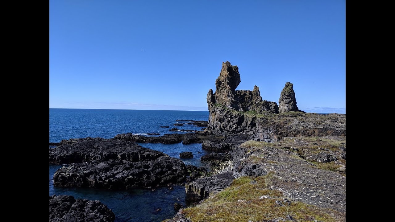 Londrangar Pinnacles Trail Clip - Snaefellsnes Peninsula, Iceland — Lóndrangar, Iceland — video poster