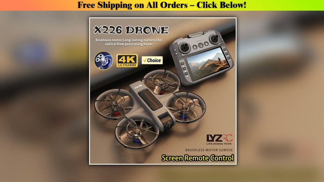 New X226 RC Drone 2.4G 5G Professional 4K HD Aerial Photography Remote Control FPV Dron HD Dual