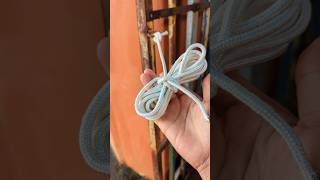 Rope Coiling knot easy release without knot.