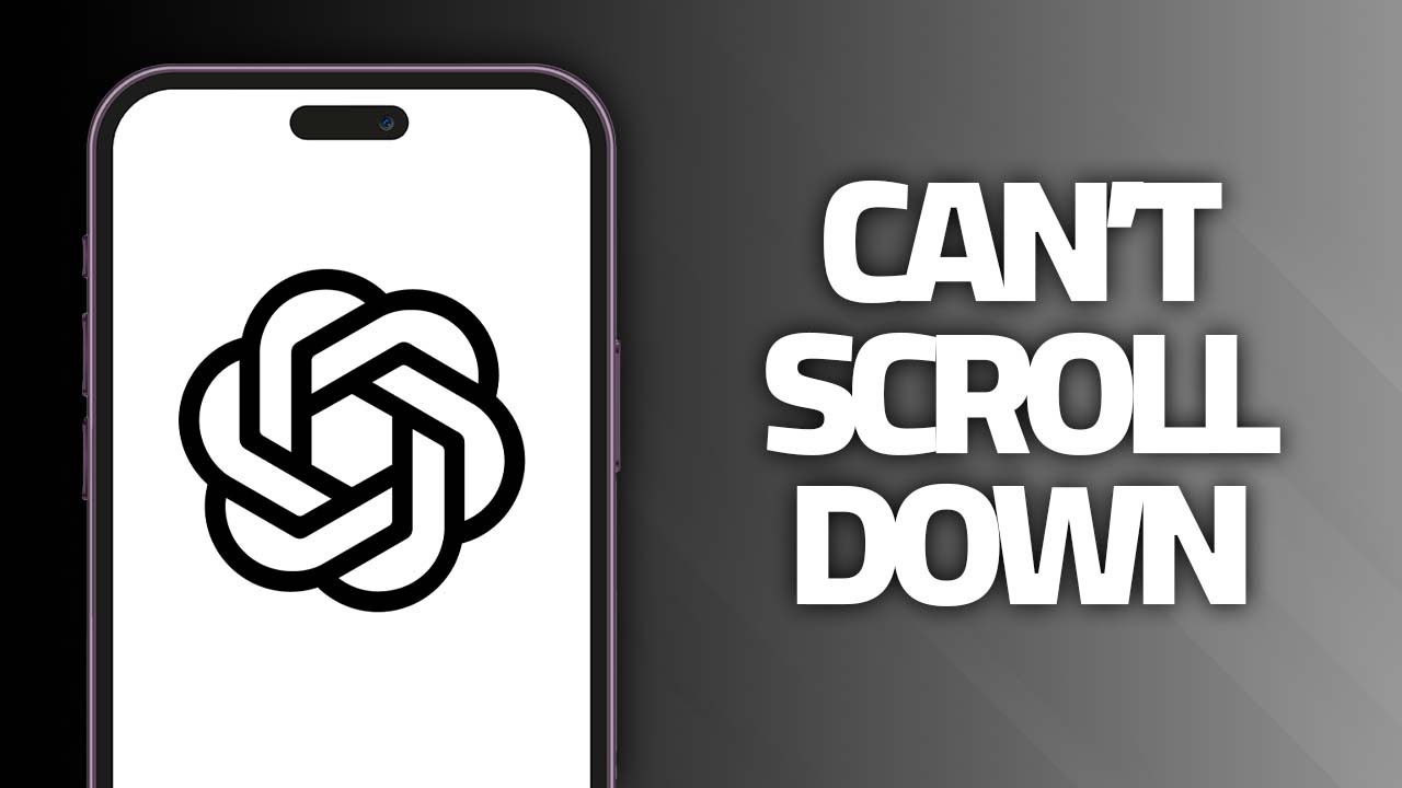 How To Fix ChatGPT App Can't Scroll Down | Final Solution