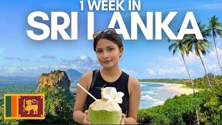 How to travel incredible SRI LANKA????| The PERFECT 1 week itinerary!! 