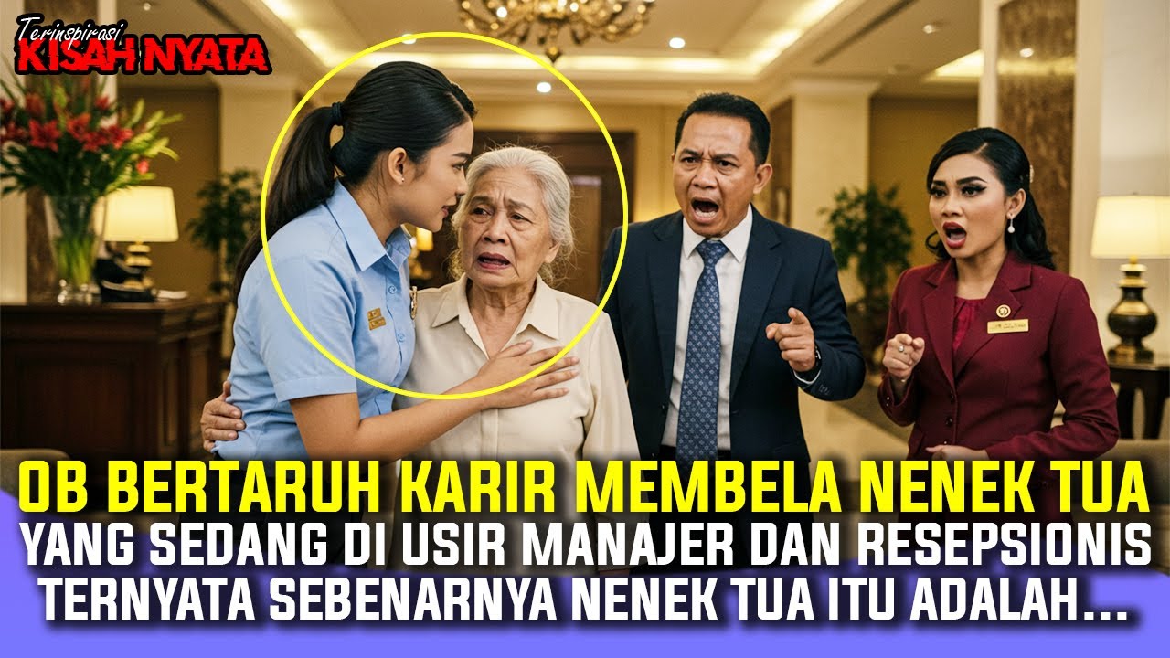 OB MISKIN BERTARUH PEKERJAAN MEMBELA NENEK TUA YANG DIUSIR RESEPSIONIS HOTEL, NASIBNYA KINI MALAH...