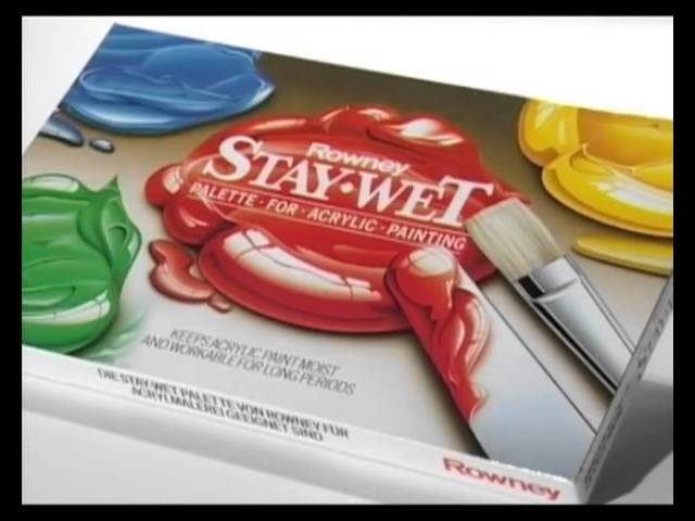 Daler-Rowney Stay-Wet - plastic palette with lid & reservoir paper -  Schleiper - Complete online catalogue
