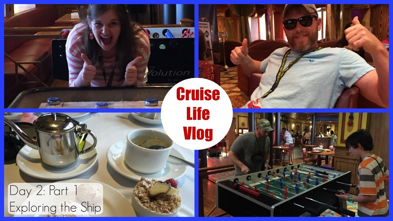 Cruise Life Vlog: Carnival Freedom - Day 2-Part 1 - Exploring the Ship - March/April 2016