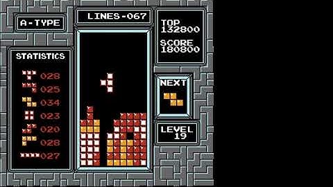 NES Tetris First 19 Start 300k