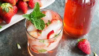 HOMEMADE STRAWBERRY VODKA RECIPE- Low Carb Cocktails/ Keto cocktail recipes