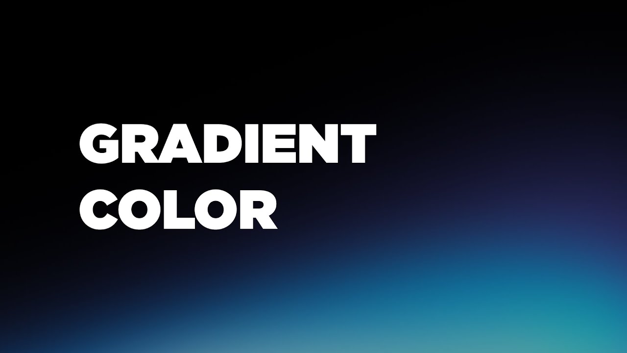 Gradient Color Effect - YouTube