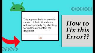 Fix This App Was Built for an Older Version of Android Error! | 100% Working | Android Data Recovery screenshot 4