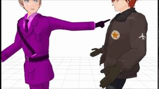 2p! America is a dinosaur [MMD x APH]