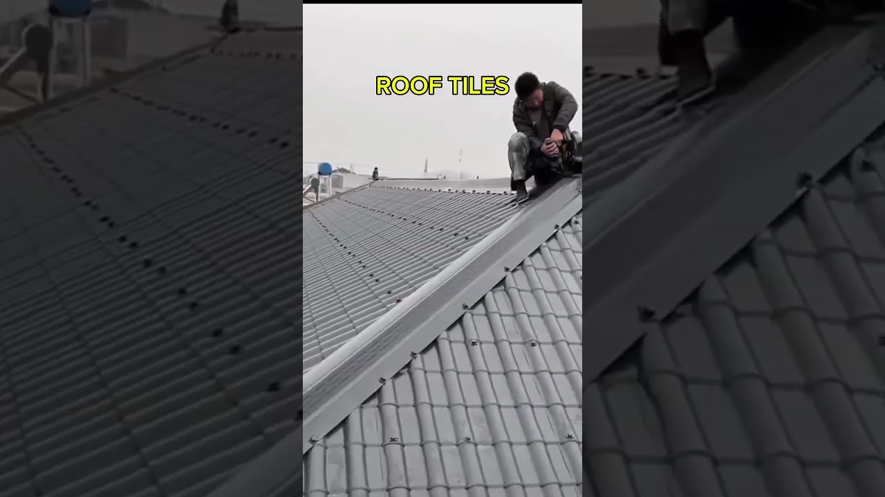 Roof Tiles Are Strong, Light, Wide And Easy To Install #construction #roof #popular #viralshorts bekijken op YouTube Roof Tiles Are Strong, Light, Wide And Easy To Install #construction #roof #popular #viralshorts bekijken op YouTube