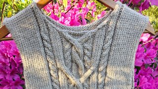 King's Cable Sweater Part 1 PATTERN 1 Ribbing FOLLOW-ALONG Tutorial.