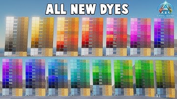 ALL DYES IN ARK SURVIVAL ASCENDED