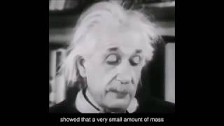 Einstein REAL speech, Examples of Relativity and E = mc2!!!
