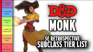 Monk Subclass Tier List // D&D 5e Retrospective