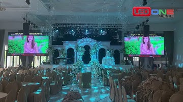 TT Hội nghị Tiệc cưới Tân Trường Xanh - Đồng Hới | Ledone thi công 4 màn hình LED P2.5 phòng Sự kiện