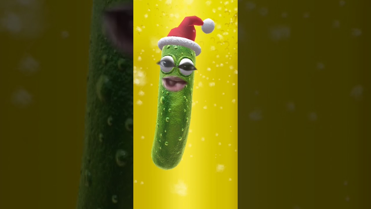 Me being a crazy ass Christmas cucumber while singing silent night