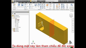 Bài 40 Đối xứng 3D  Autodesk Inventor