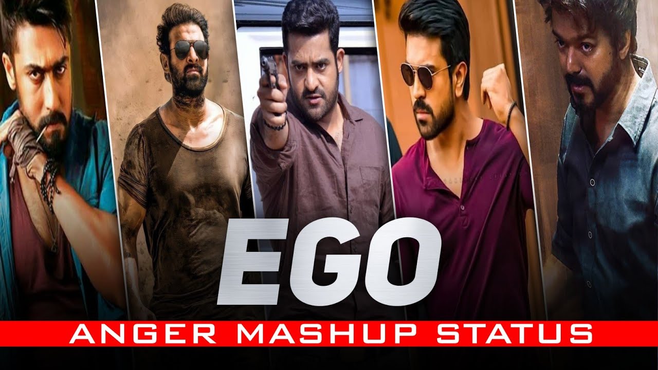 😈Ego WhatsApp status telugu 😠 anger mashup status telugu TJ YouTube