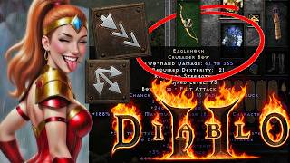 Eaglehorn (Godly Unique Bow) is INSANE NOW #diablo2resurrected