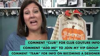 Chalk Couture: Pick Your Own Pumpkin **Door Tags** Chalk Couture Fall Door Round With Colorful Pumpkins