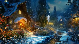 (NO MID-ROLL ADS) Whimsical Fantasy Music & Ambience | Winter Fairytale Village for Healing, Relax screenshot 3