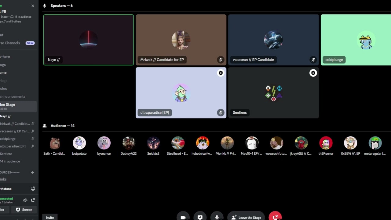 Echelon PRIME Foundation: Election Panel 8