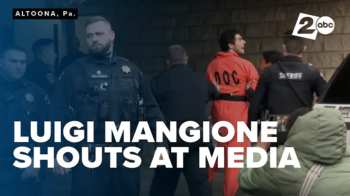 Luigi Mangione struggles with police, shouts at media before court appearance