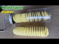 How To Make A Spiral Potato Cutter, DIY spring potato machine